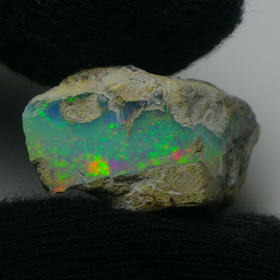 White Opal 15.40 Carats | Natural White Ethiopian Opal Rough - Ready for Cutting & Jewelry!