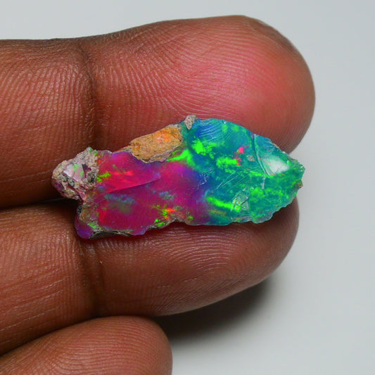 Very Rare Bi-Color Opal Rough 6.55 Cts Natural Ethiopian Opal Raw Jewelry Grade