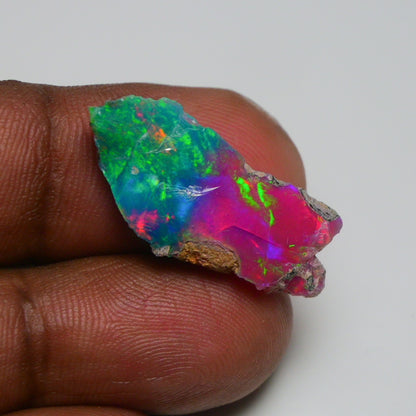 Very Rare Bi-Color Opal Rough 6.55 Cts Natural Ethiopian Opal Raw Jewelry Grade