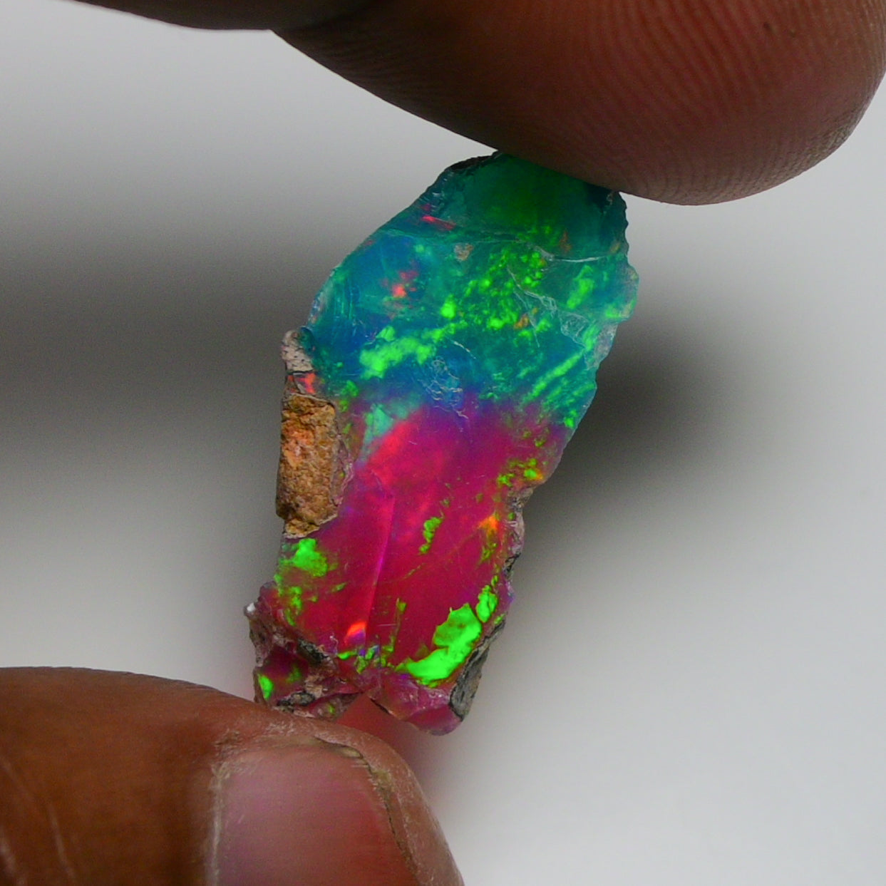 Very Rare Bi-Color Opal Rough 6.55 Cts Natural Ethiopian Opal Raw Jewelry Grade