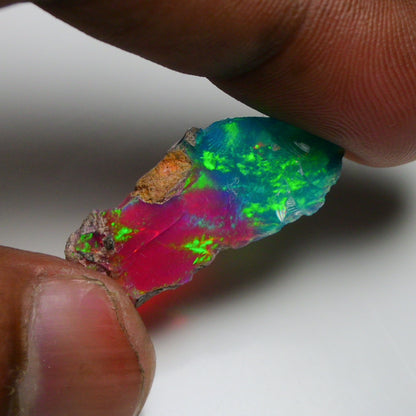 Very Rare Bi-Color Opal Rough 6.55 Cts Natural Ethiopian Opal Raw Jewelry Grade