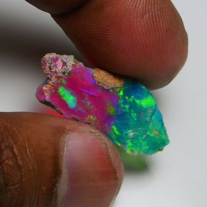 Very Rare Bi-Color Opal Rough 6.55 Cts Natural Ethiopian Opal Raw Jewelry Grade