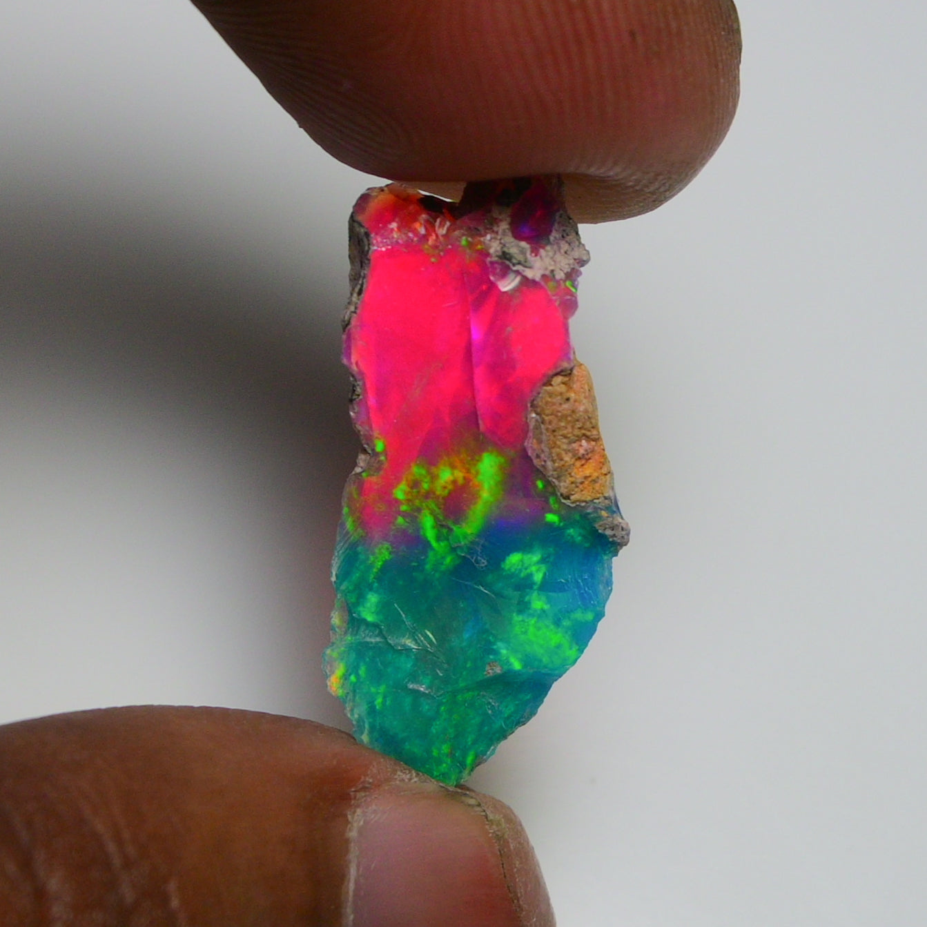 Very Rare Bi-Color Opal Rough 6.55 Cts Natural Ethiopian Opal Raw Jewelry Grade