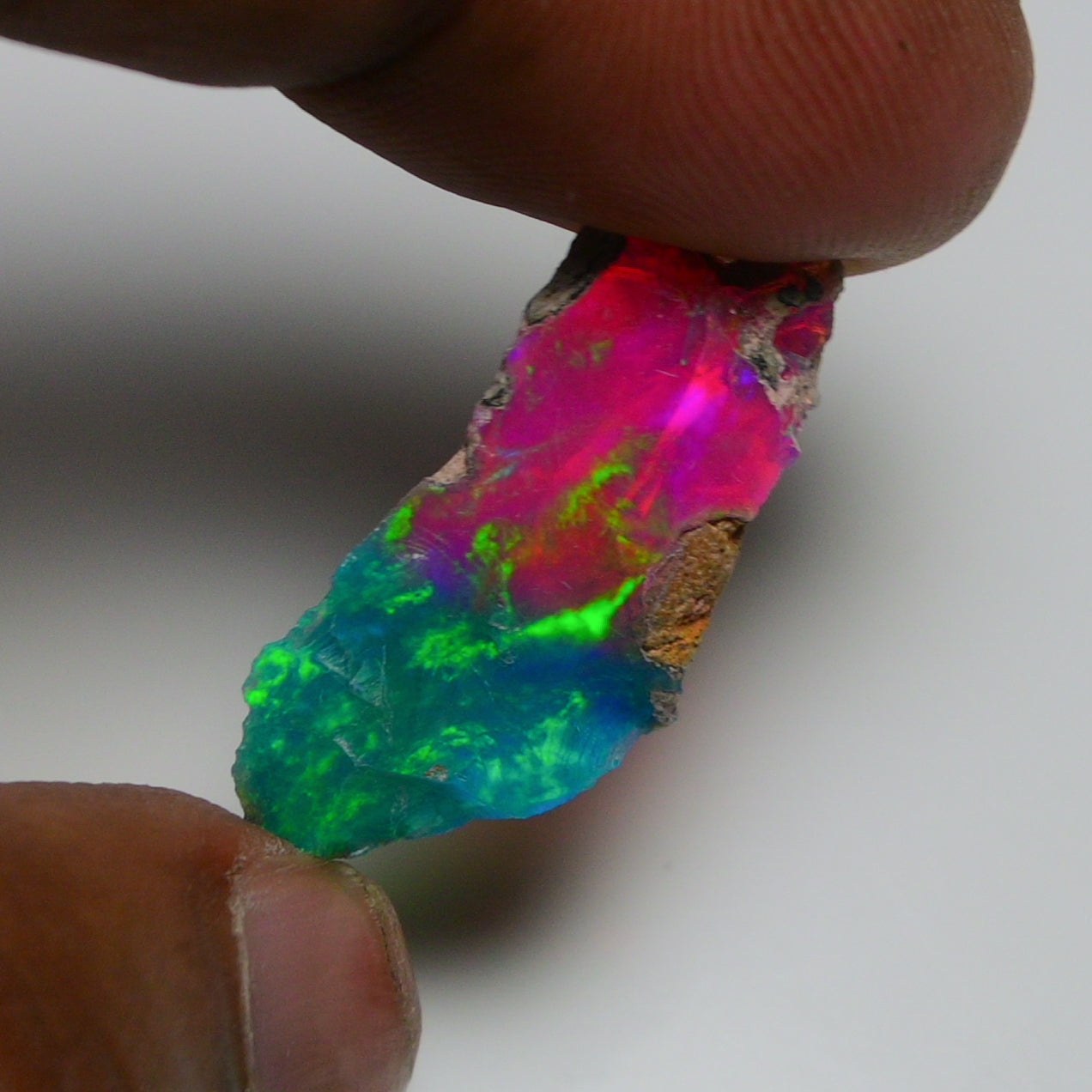 Very Rare Bi-Color Opal Rough 6.55 Cts Natural Ethiopian Opal Raw Jewelry Grade