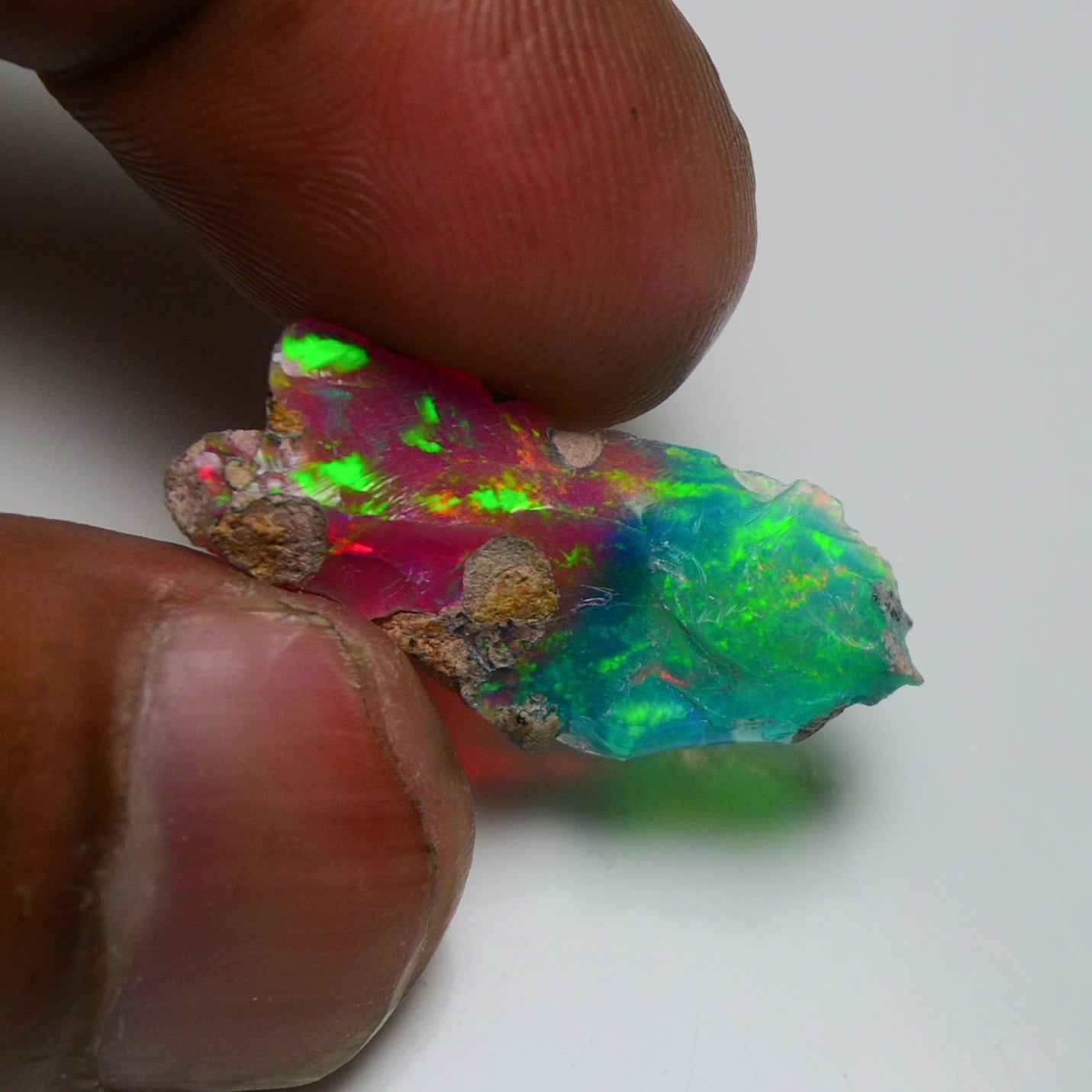 Very Rare Bi-Color Opal Rough 6.55 Cts Natural Ethiopian Opal Raw Jewelry Grade