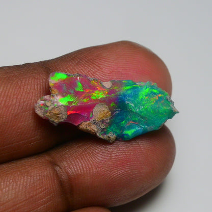Very Rare Bi-Color Opal Rough 6.55 Cts Natural Ethiopian Opal Raw Jewelry Grade