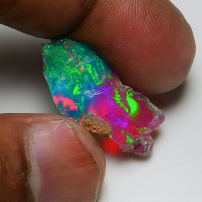Very Rare Bi-Color Opal Rough 6.55 Cts Natural Ethiopian Opal Raw Jewelry Grade