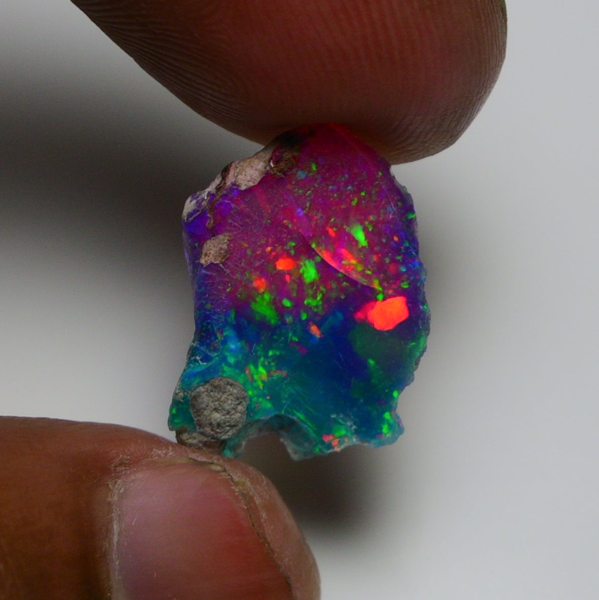 Very Rare Bi-Color Opal Rough 6.35 Cts Natural Ethiopian Opal Raw Jewelry Grade