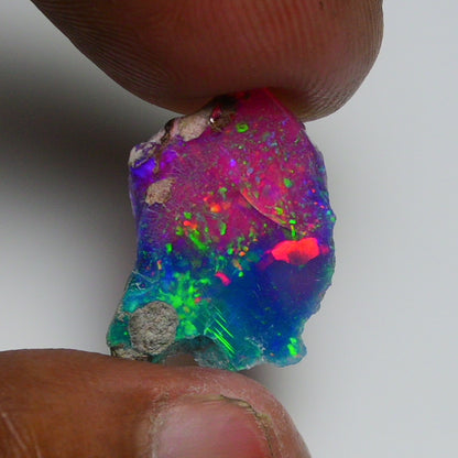 Very Rare Bi-Color Opal Rough 6.35 Cts Natural Ethiopian Opal Raw Jewelry Grade