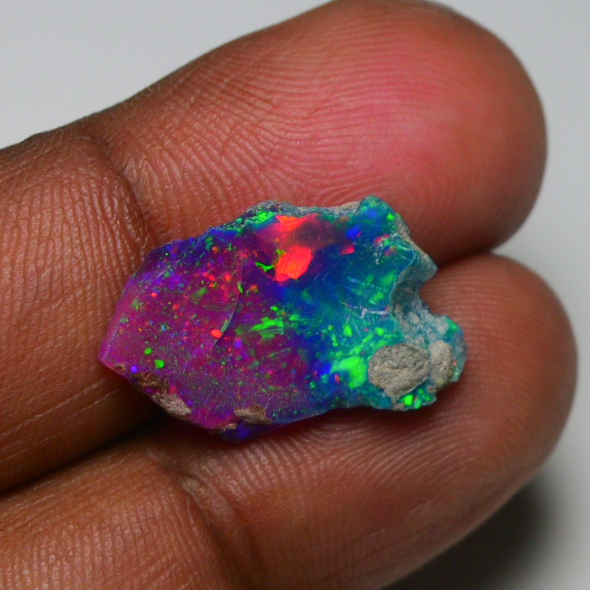 Very Rare Bi-Color Opal Rough 6.35 Cts Natural Ethiopian Opal Raw Jewelry Grade