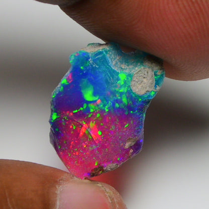 Very Rare Bi-Color Opal Rough 6.35 Cts Natural Ethiopian Opal Raw Jewelry Grade