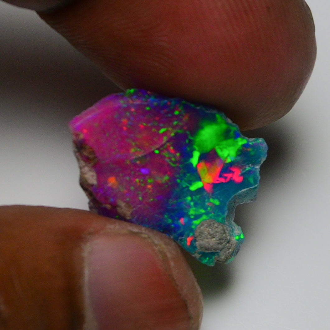 Very Rare Bi-Color Opal Rough 6.35 Cts Natural Ethiopian Opal Raw Jewelry Grade