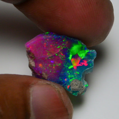 Very Rare Bi-Color Opal Rough 6.35 Cts Natural Ethiopian Opal Raw Jewelry Grade