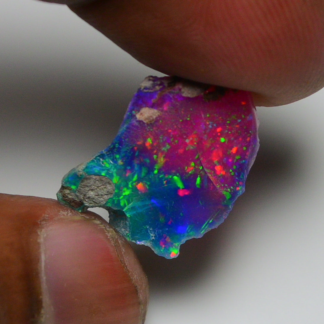 Very Rare Bi-Color Opal Rough 6.35 Cts Natural Ethiopian Opal Raw Jewelry Grade