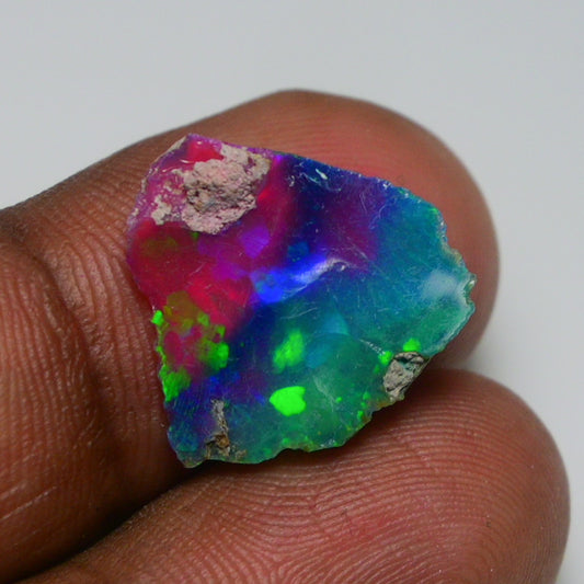 Very Rare Bi-Color Opal Rough 4.90 Cts Natural Ethiopian Opal Raw Jewelry Grade