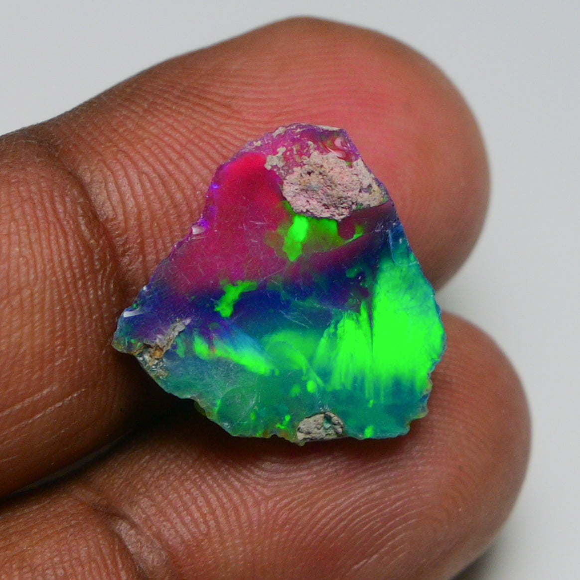 Very Rare Bi-Color Opal Rough 4.90 Cts Natural Ethiopian Opal Raw Jewelry Grade