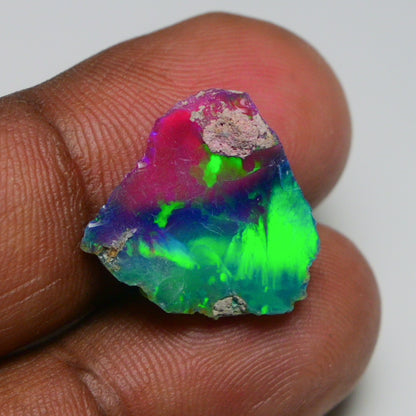 Very Rare Bi-Color Opal Rough 4.90 Cts Natural Ethiopian Opal Raw Jewelry Grade