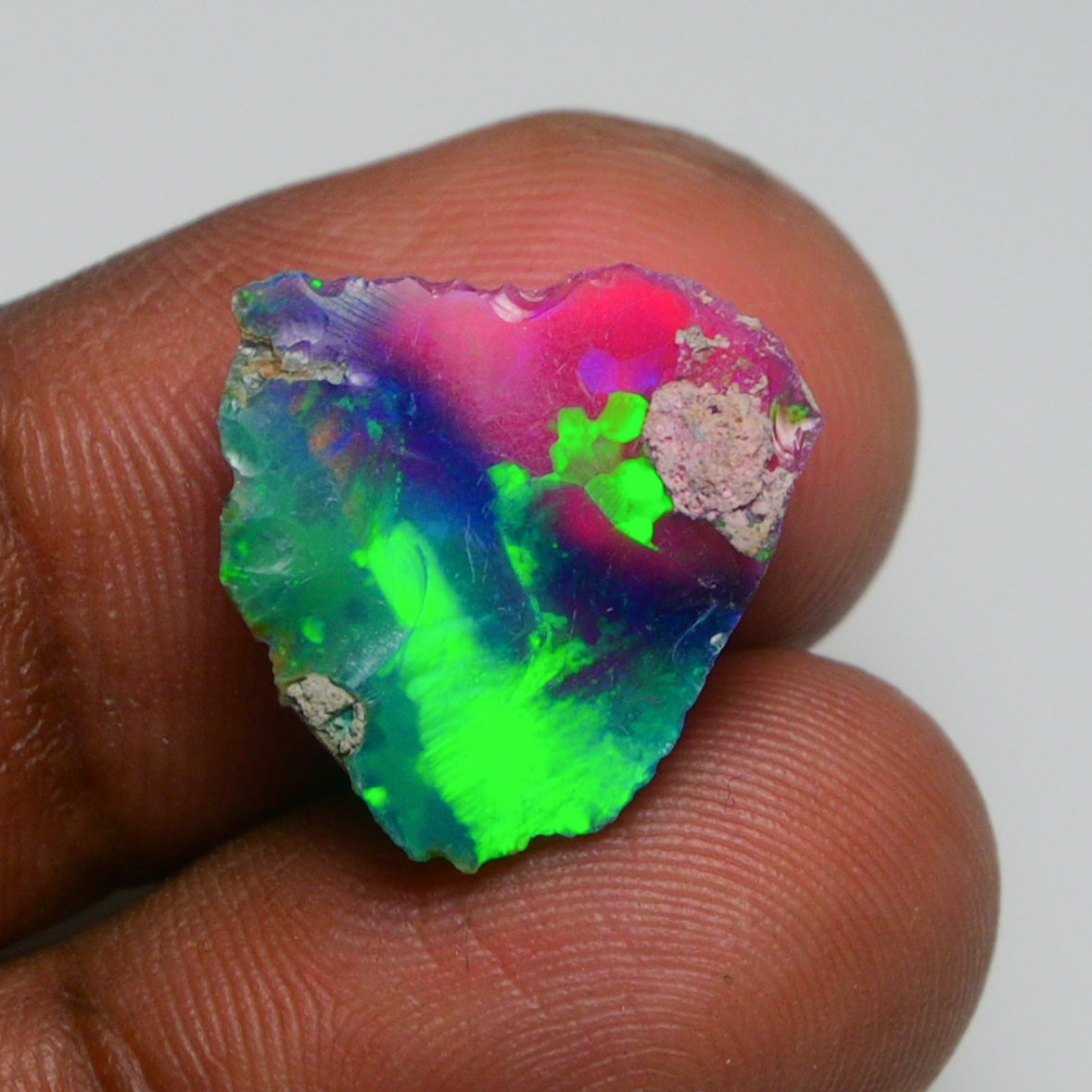 Very Rare Bi-Color Opal Rough 4.90 Cts Natural Ethiopian Opal Raw Jewelry Grade