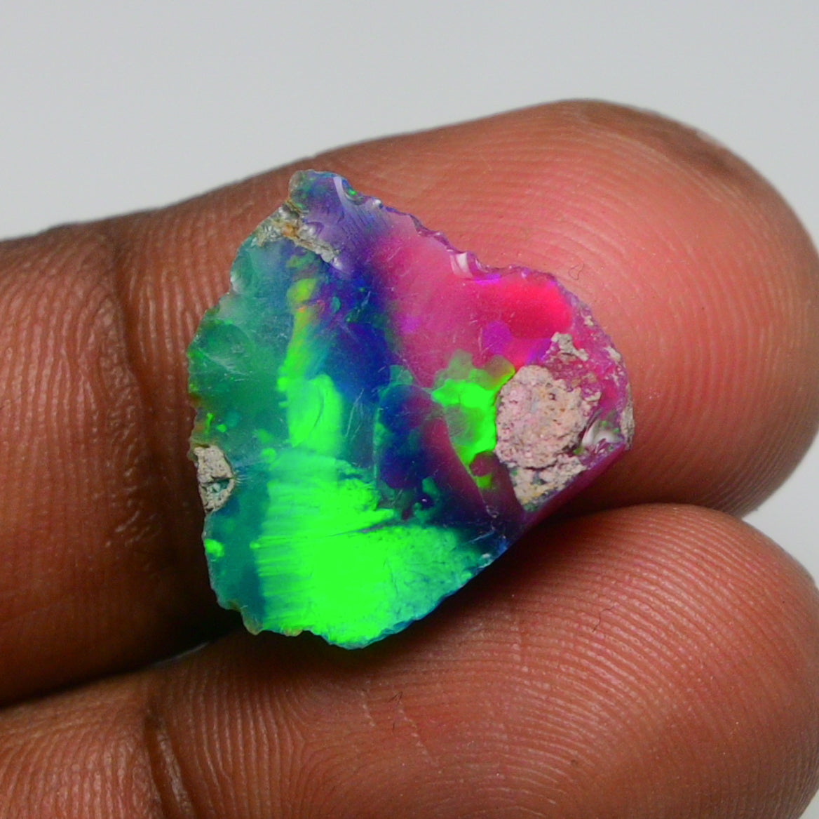 Very Rare Bi-Color Opal Rough 4.90 Cts Natural Ethiopian Opal Raw Jewelry Grade