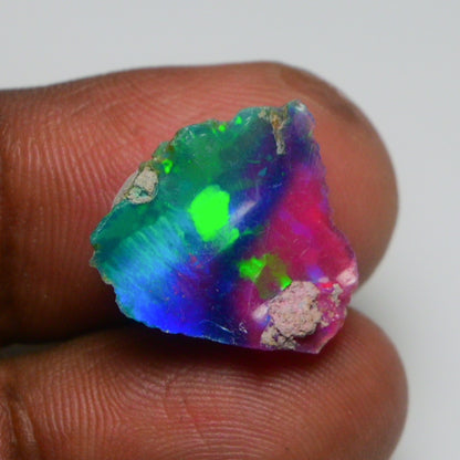 Very Rare Bi-Color Opal Rough 4.90 Cts Natural Ethiopian Opal Raw Jewelry Grade