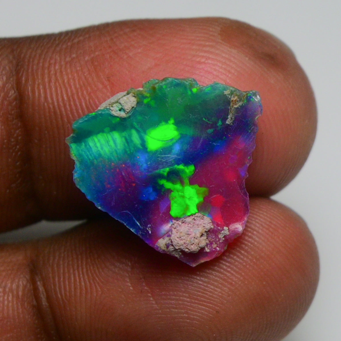 Very Rare Bi-Color Opal Rough 4.90 Cts Natural Ethiopian Opal Raw Jewelry Grade