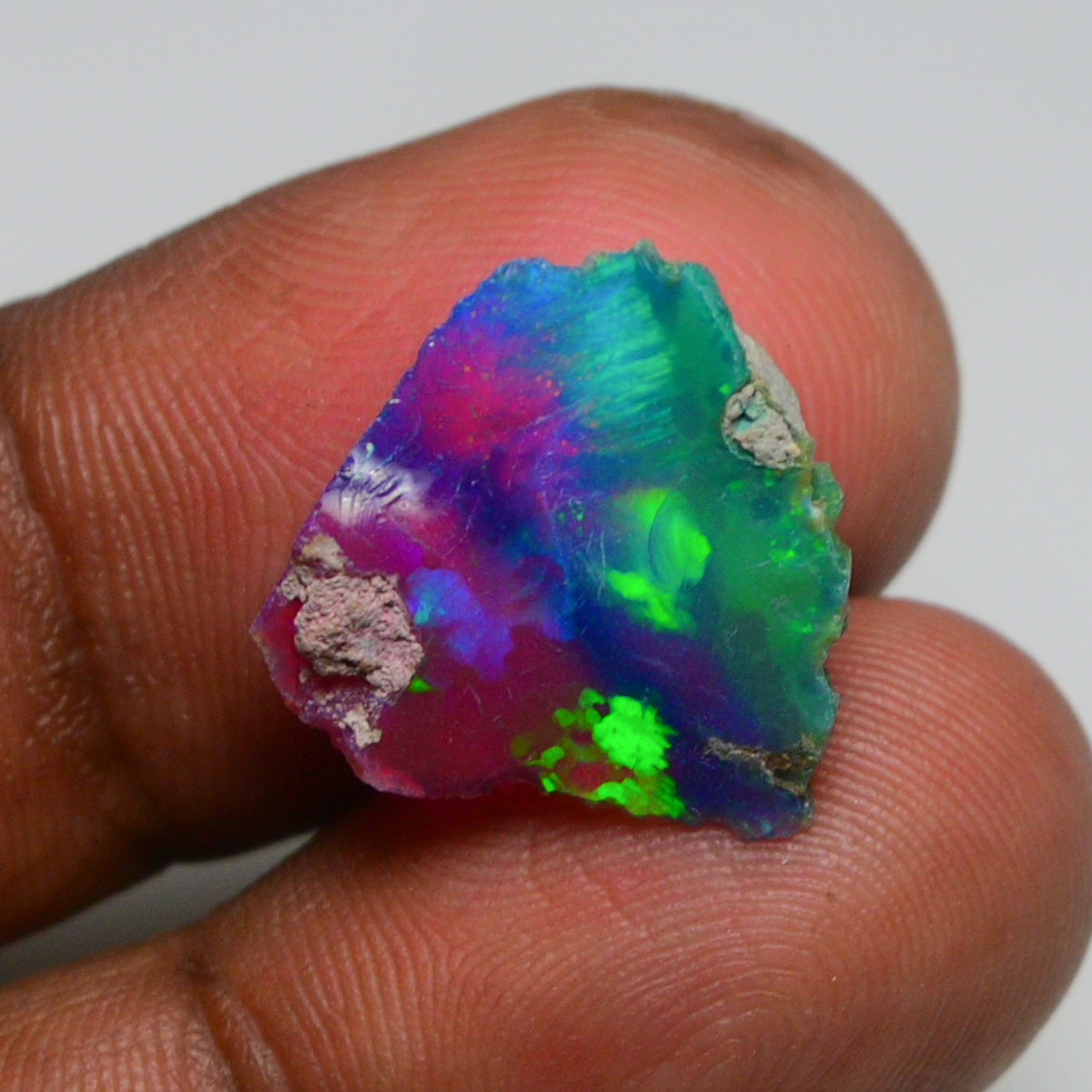 Very Rare Bi-Color Opal Rough 4.90 Cts Natural Ethiopian Opal Raw Jewelry Grade