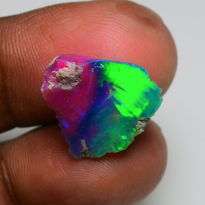 Very Rare Bi-Color Opal Rough 4.90 Cts Natural Ethiopian Opal Raw Jewelry Grade
