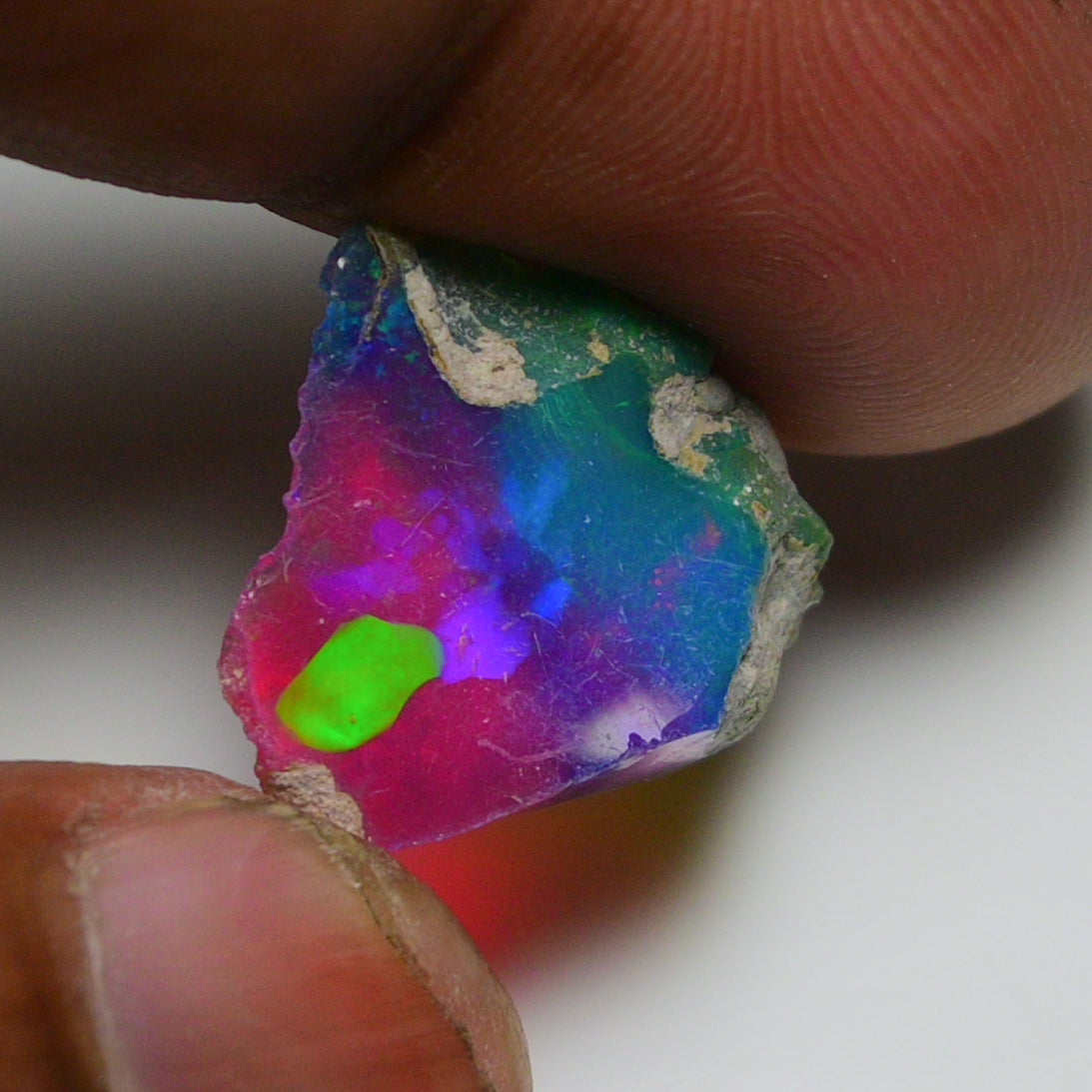 Very Rare Bi-Color Opal Rough 4.90 Cts Natural Ethiopian Opal Raw Jewelry Grade