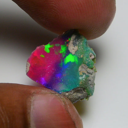 Very Rare Bi-Color Opal Rough 4.90 Cts Natural Ethiopian Opal Raw Jewelry Grade