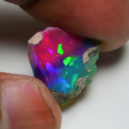 Very Rare Bi-Color Opal Rough 4.90 Cts Natural Ethiopian Opal Raw Jewelry Grade