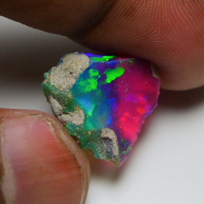 Very Rare Bi-Color Opal Rough 4.90 Cts Natural Ethiopian Opal Raw Jewelry Grade