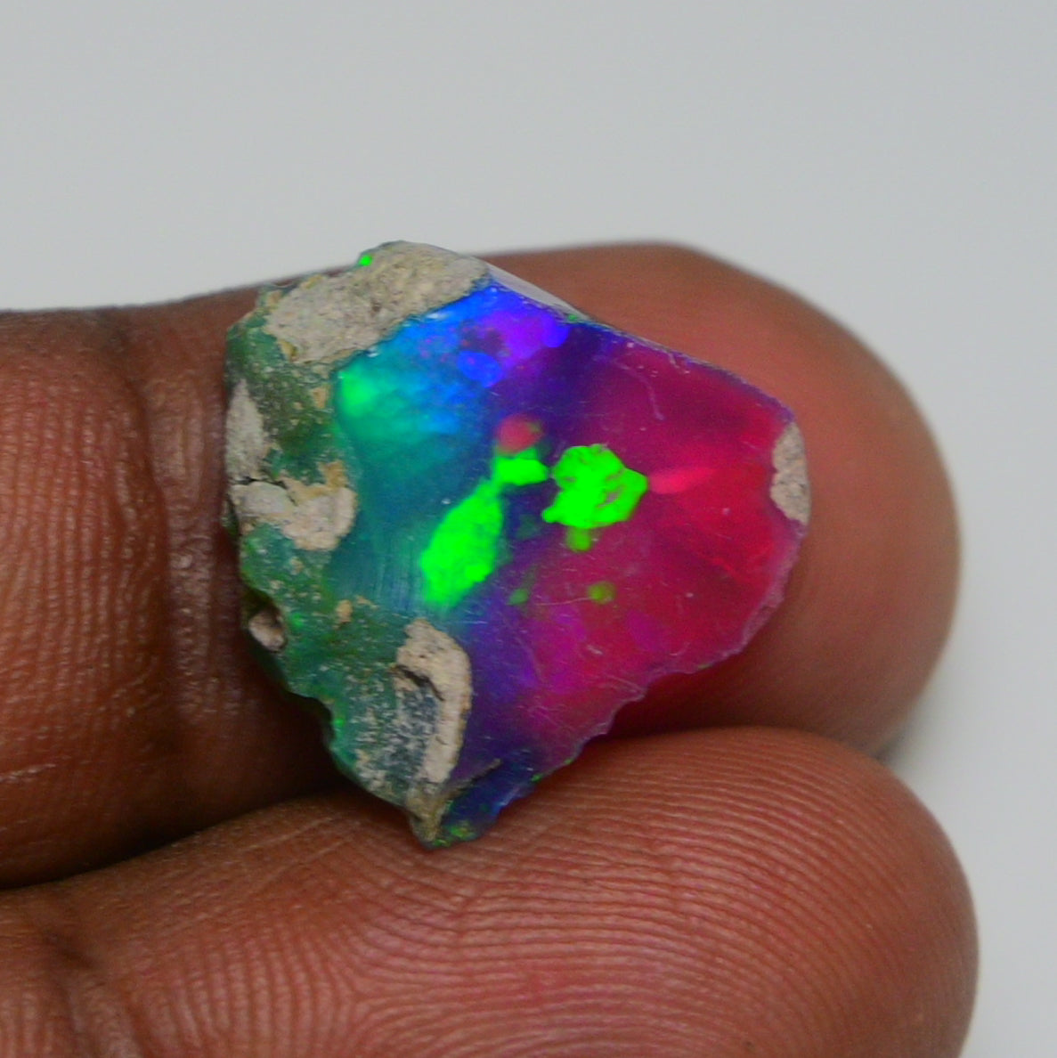 Very Rare Bi-Color Opal Rough 4.90 Cts Natural Ethiopian Opal Raw Jewelry Grade