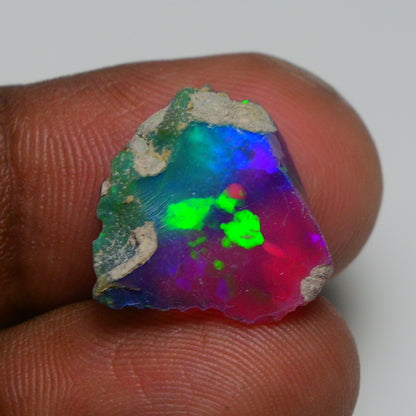 Very Rare Bi-Color Opal Rough 4.90 Cts Natural Ethiopian Opal Raw Jewelry Grade