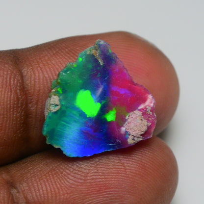 Very Rare Bi-Color Opal Rough 4.90 Cts Natural Ethiopian Opal Raw Jewelry Grade