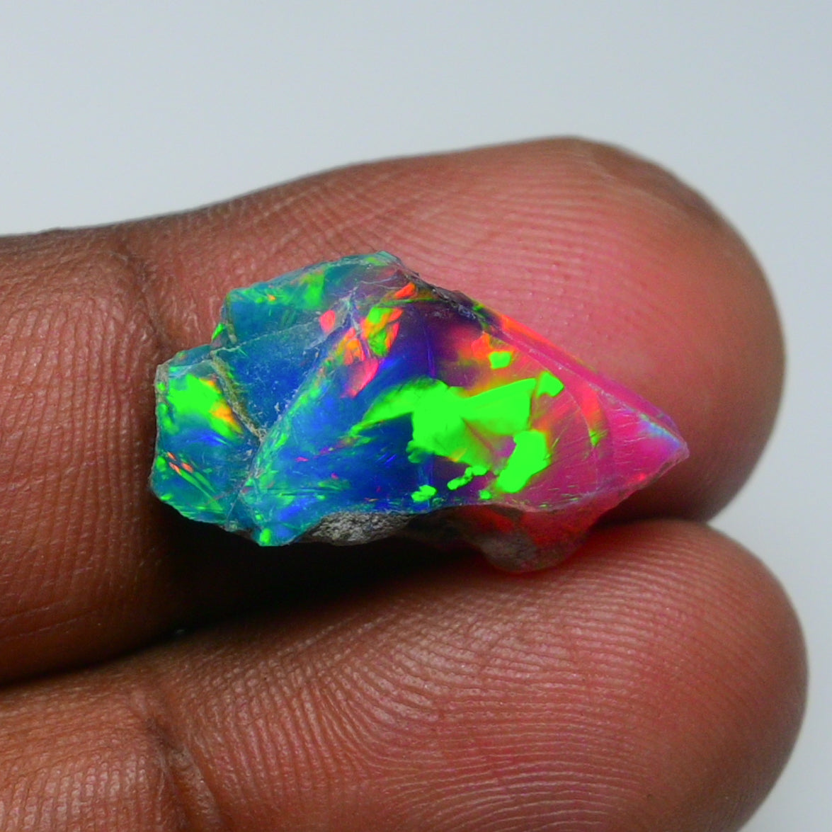Very Rare Bi-Color Opal Rough 5.00 Cts Natural Ethiopian Opal Raw Jewelry Grade