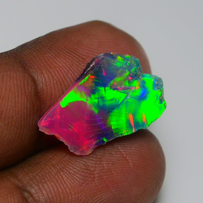 Very Rare Bi-Color Opal Rough 5.00 Cts Natural Ethiopian Opal Raw Jewelry Grade