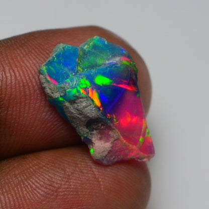 Very Rare Bi-Color Opal Rough 5.00 Cts Natural Ethiopian Opal Raw Jewelry Grade