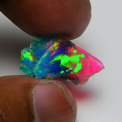 Very Rare Bi-Color Opal Rough 5.00 Cts Natural Ethiopian Opal Raw Jewelry Grade