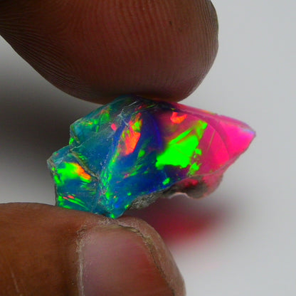 Very Rare Bi-Color Opal Rough 5.00 Cts Natural Ethiopian Opal Raw Jewelry Grade