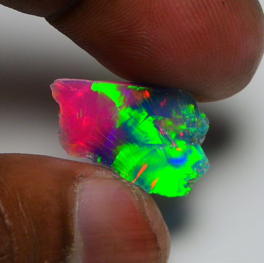 Very Rare Bi-Color Opal Rough 5.00 Cts Natural Ethiopian Opal Raw Jewelry Grade