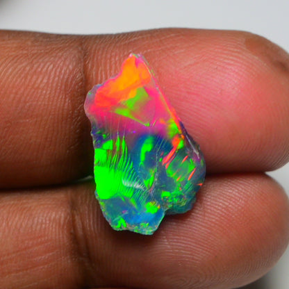 Very Rare Bi-Color Opal Rough 5.00 Cts Natural Ethiopian Opal Raw Jewelry Grade