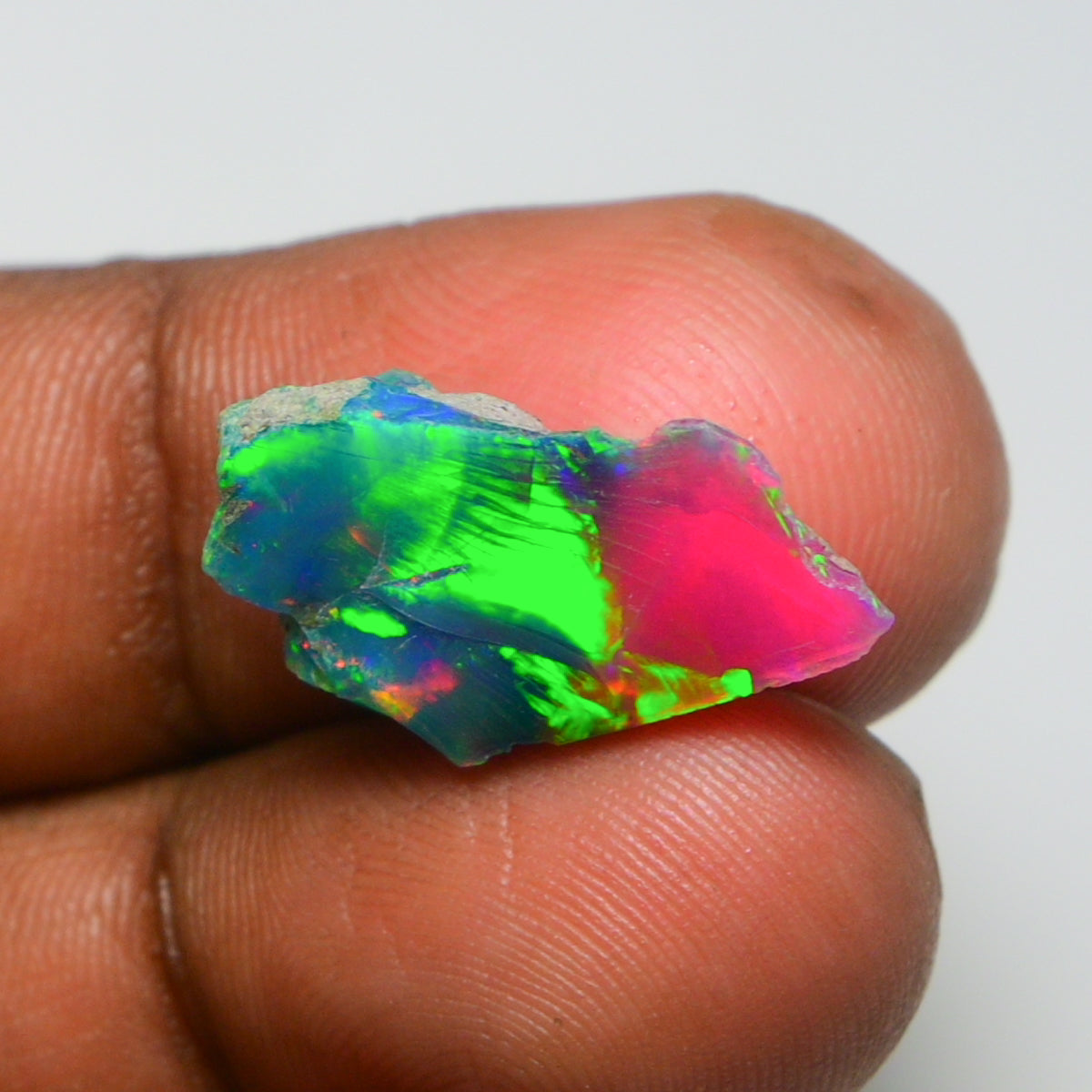 Very Rare Bi-Color Opal Rough 5.00 Cts Natural Ethiopian Opal Raw Jewelry Grade