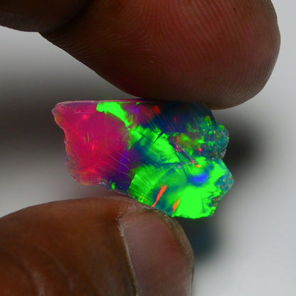 Very Rare Bi-Color Opal Rough 5.00 Cts Natural Ethiopian Opal Raw Jewelry Grade