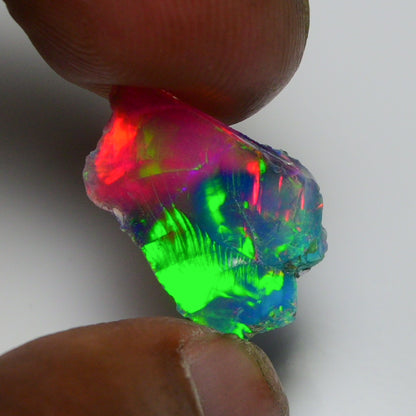 Very Rare Bi-Color Opal Rough 5.00 Cts Natural Ethiopian Opal Raw Jewelry Grade