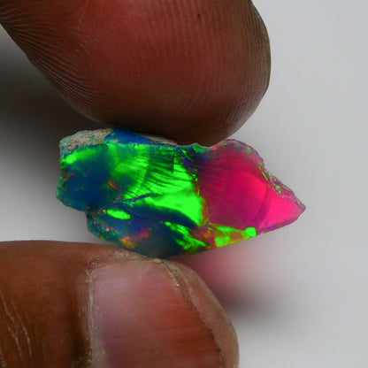 Very Rare Bi-Color Opal Rough 5.00 Cts Natural Ethiopian Opal Raw Jewelry Grade