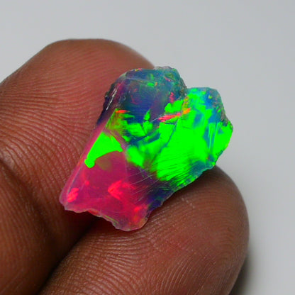 Very Rare Bi-Color Opal Rough 5.00 Cts Natural Ethiopian Opal Raw Jewelry Grade