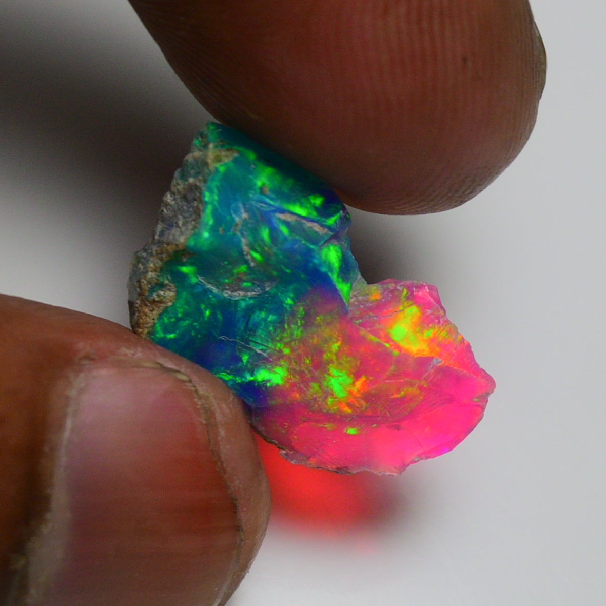 Very Rare Bi-Color Opal Rough 5.00 Cts Natural Ethiopian Opal Raw Jewelry Grade
