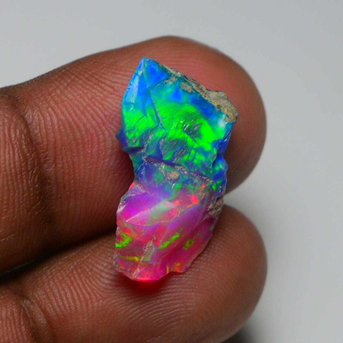 Very Rare Bi-Color Opal Rough 5.00 Cts Natural Ethiopian Opal Raw Jewelry Grade