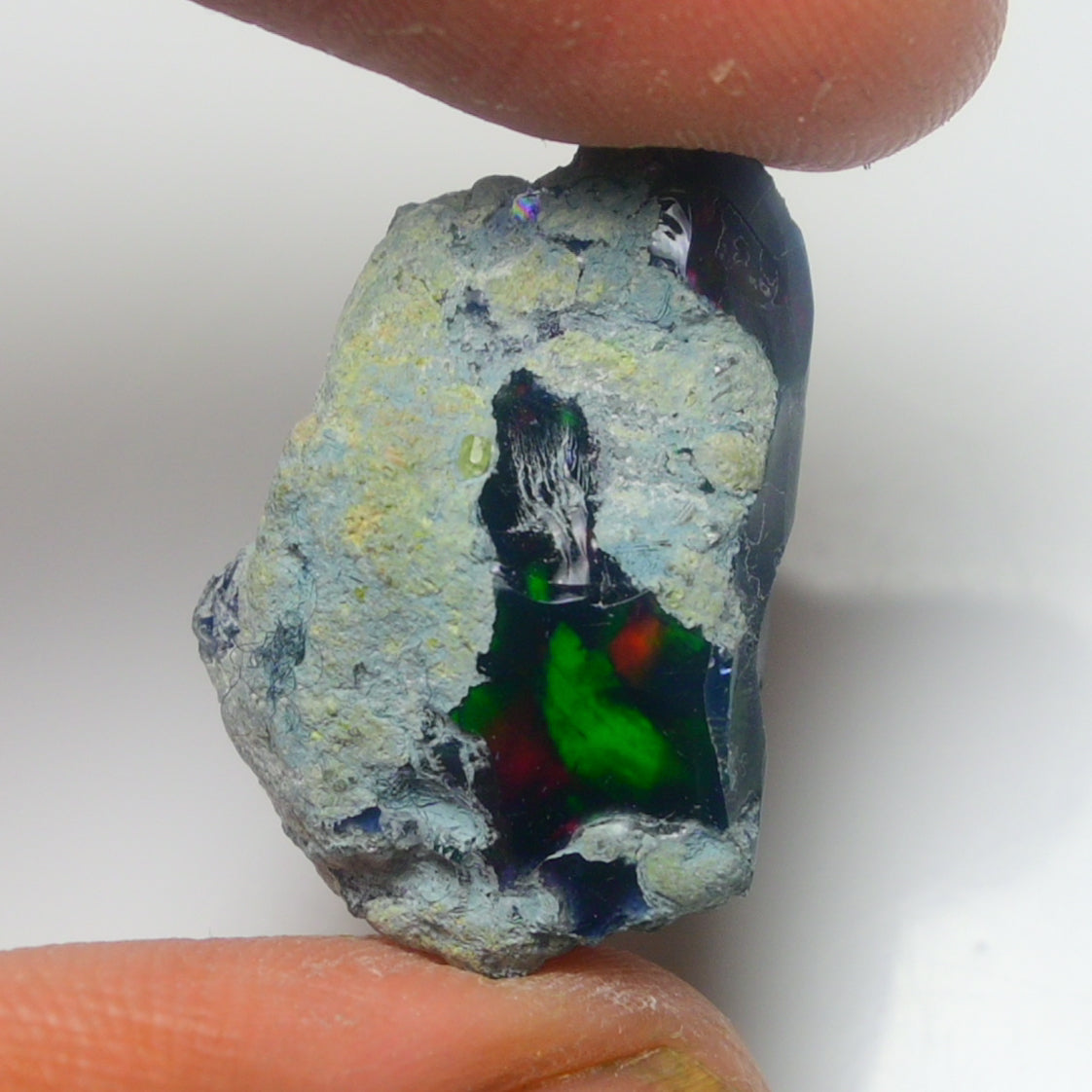 Black Opal Rough 14.05 Carats | Natural Ethiopian Opal Rough - Ready for Cutting & Jewelry | AAA Grade Opal Raw