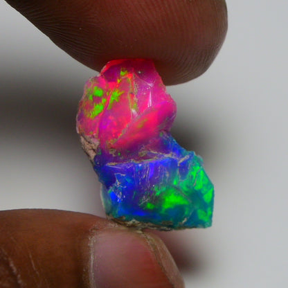 Very Rare Bi-Color Opal Rough 5.00 Cts Natural Ethiopian Opal Raw Jewelry Grade